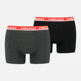 Труси боксери Head Boxer Gray Black 2P