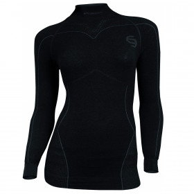 Термобілизна блуза жіноча Brubeck Merino Soft Top W Black