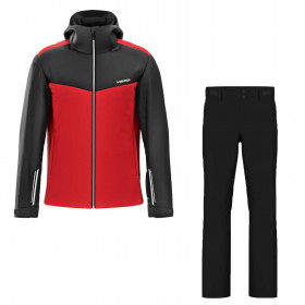 Гірськолижний чоловічий костюм Head Shape Men Black/red '26