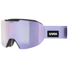 Гірськолижна маска Uvex Evidnt Attract small Black matt/FM Lavender-green S2+S1